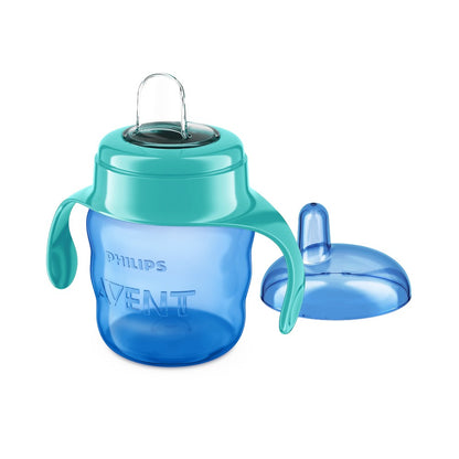 Vaso Con Boquilla Avent / Celeste / Con Asas / 200ml