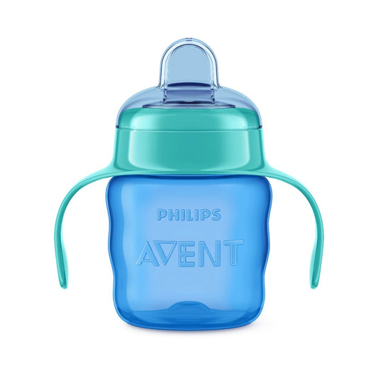 Vaso Con Boquilla Avent / Celeste / Con Asas / 200ml