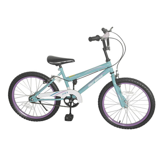Bicicleta 20" BMX Azul Claro y Púrpura