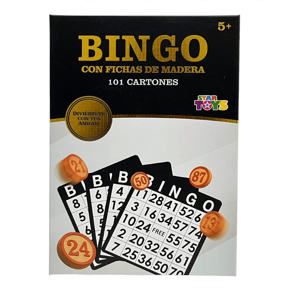 Bingo Con Fichas De Maderas 101 Cartones Lujo Star Toys - Star Toys - Titan.com.pa - 2100000359776