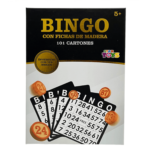 Bingo Con Fichas De Maderas 101 Cartones Lujo Star Toys - Star Toys - Titan.com.pa - 2100000359776
