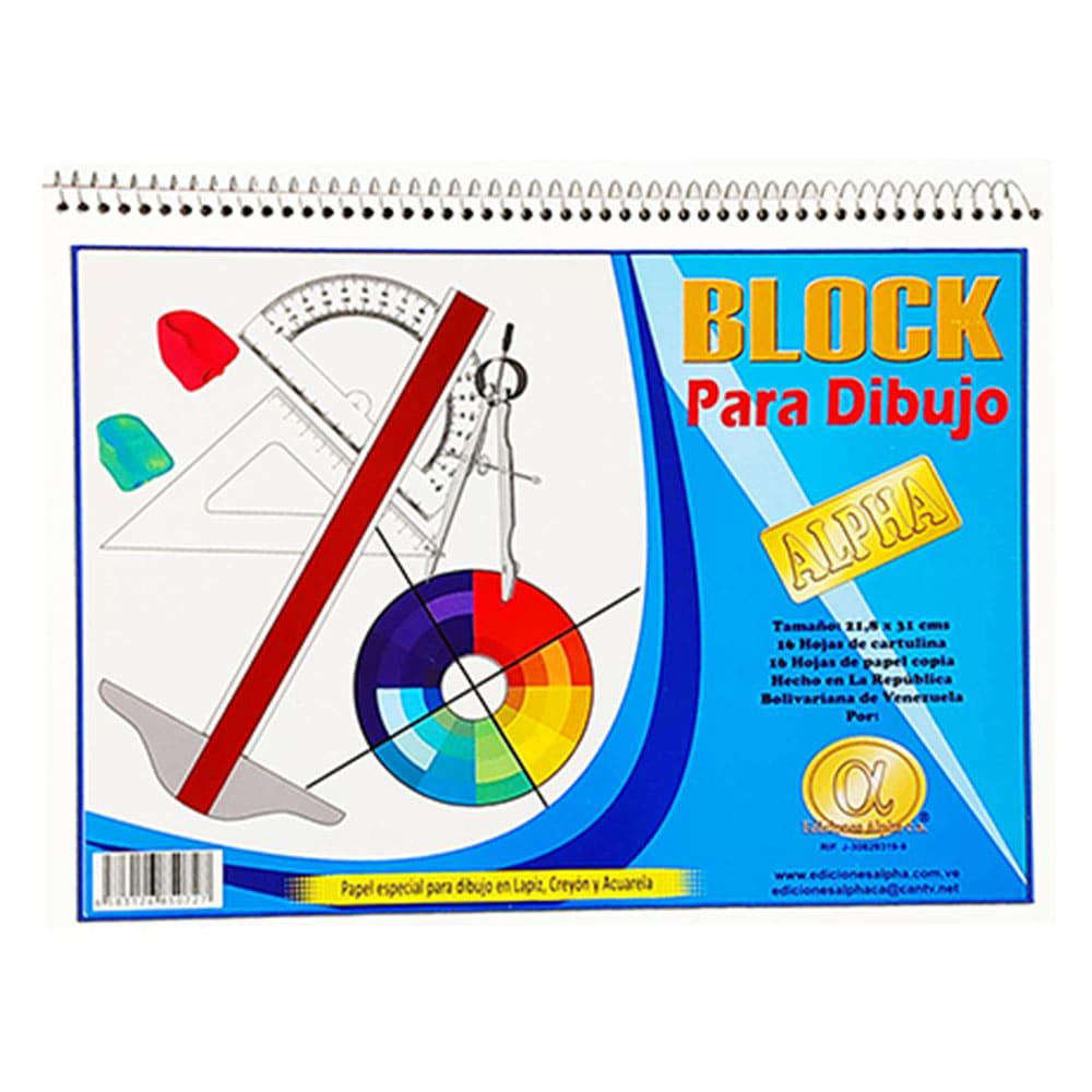 Block de Dibujo Alpha 64 Paginas - ALFA - Titan.com.pa - 7593990009137