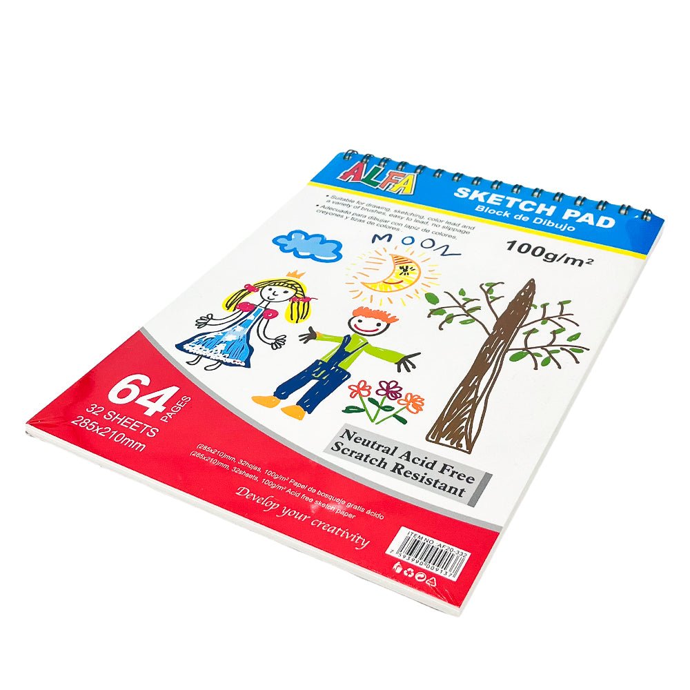 Block de Dibujo Alpha 64 Paginas - ALFA - Titan.com.pa - 7593990009137