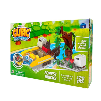 Bloques 120 Pieza Bosque - Cubic Adventure - Titan.com.pa - 2100000714841