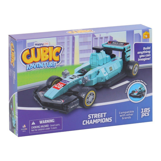 Bloques de Construcción 185 Piezas con Coche | Cubic Adventure