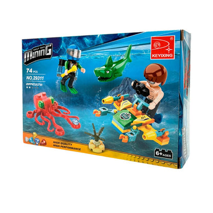 Bloques De 74 Pieza Sea Mining - AUSINI - Titan.com.pa - 2100000462698