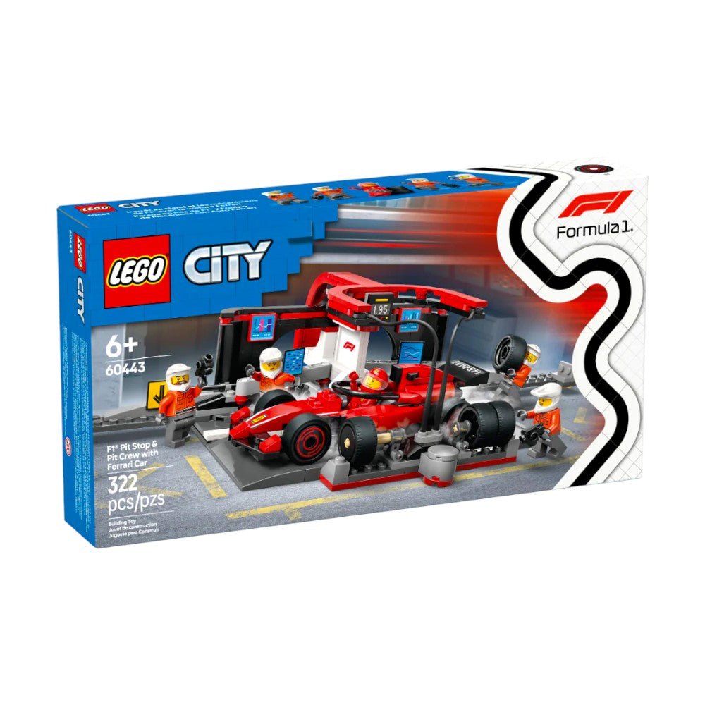 Bloques LEGO® Parada en Pits de F1® y Equipo de Mecánicos con Auto Ferrari - Lego - Titan.com.pa - 673419403467