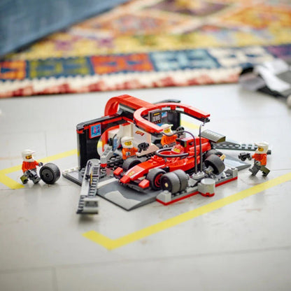 Bloques LEGO® Parada en Pits de F1® y Equipo de Mecánicos con Auto Ferrari - Lego - Titan.com.pa - 673419403467