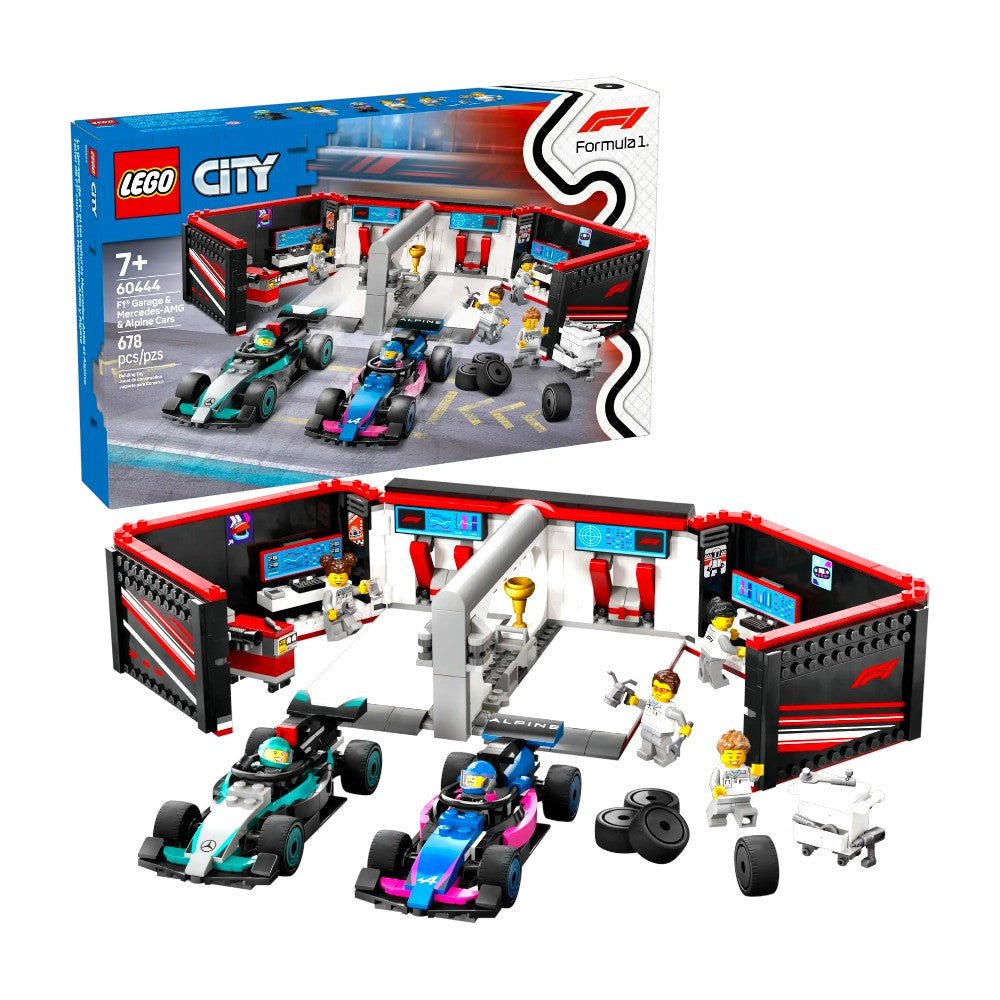 Bloques LEGO Taller de F1® con Autos Mercedes - AMG y Alpine - Lego - Titan.com.pa - 673419403474