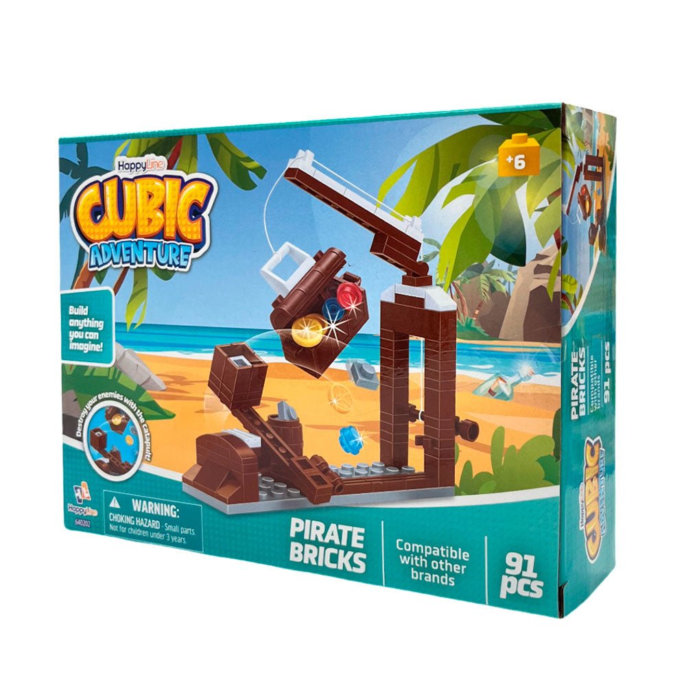 Bloques Piratas De 4 Diseños Surtido - Cubic Adventure - Titan.com.pa - 2100000863204