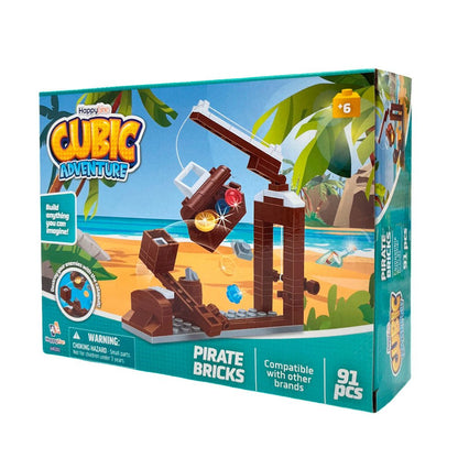 Bloques Piratas De 4 Diseños Surtido - Cubic Adventure - Titan.com.pa - 2100000863204