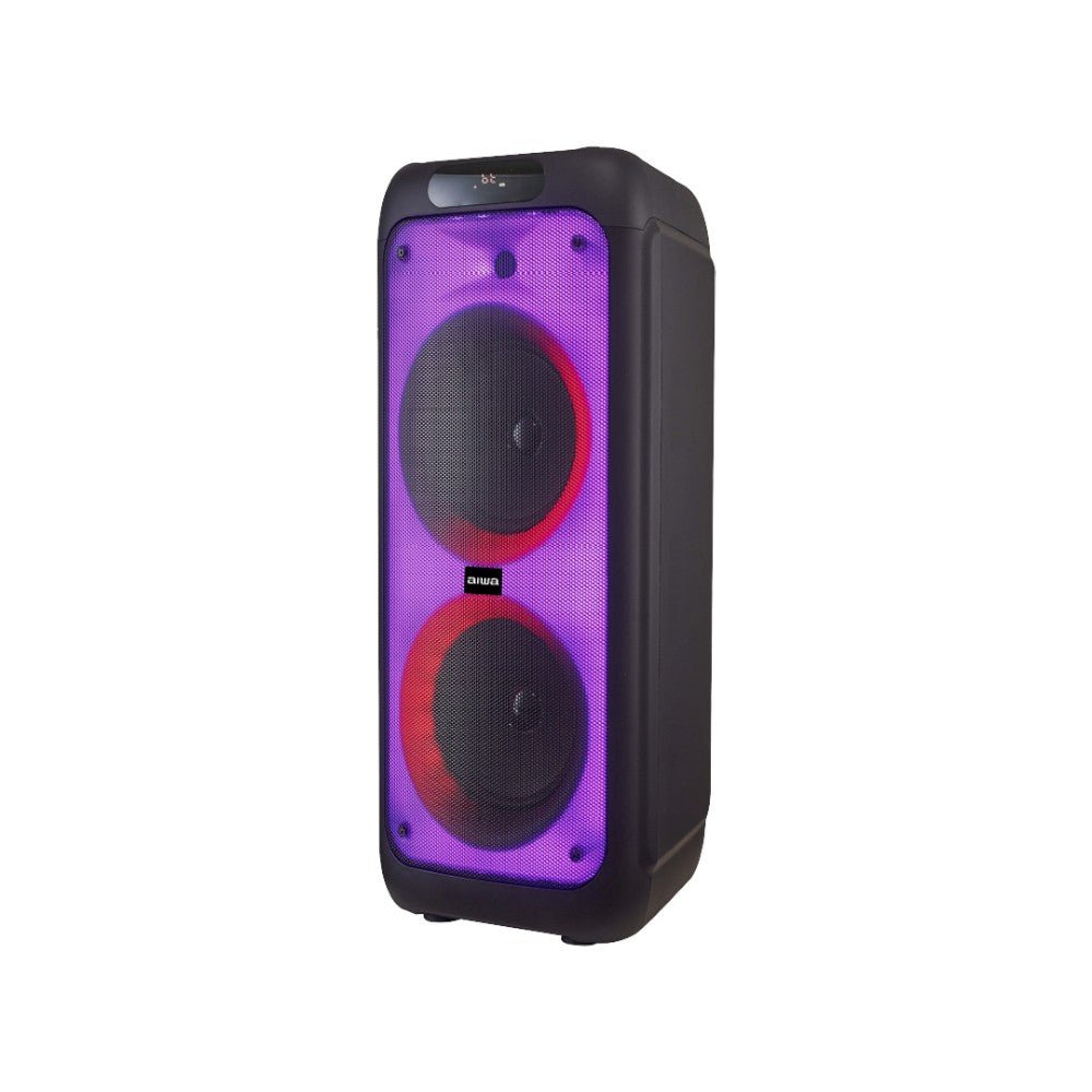 Bocina Aiwa con Luces LED | 100W | Negra | AWPOH2D - Aiwa - Titan.com.pa - 7453041023607