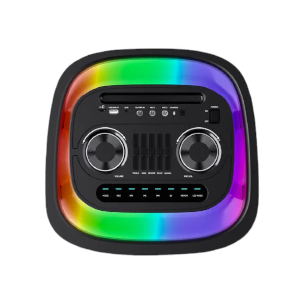 Bocina Aiwa Doble 2x10" / 1000W PMPO / Luces LED Multicolor - AWPOH6D - Aiwa - Titan.com.pa - 7452105800635