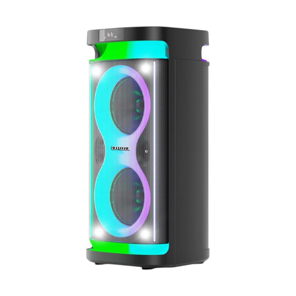 Bocina Aiwa Doble 2x6.5" /600W PMPO/TWS/FM/BT/USB - AWPOH4D - Aiwa - Titan.com.pa - 7452105800628