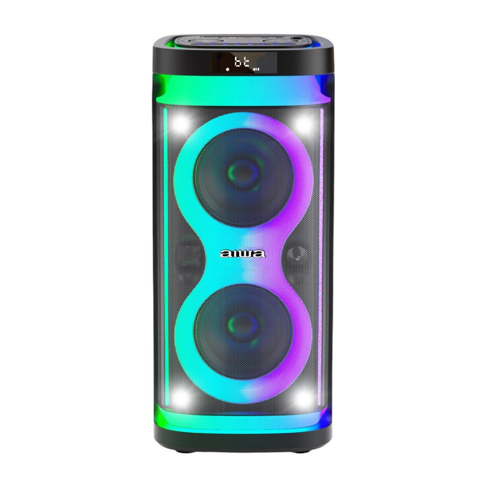 Bocina Aiwa Doble 2x6.5" /600W PMPO/TWS/FM/BT/USB - AWPOH4D - Aiwa - Titan.com.pa - 7452105800628