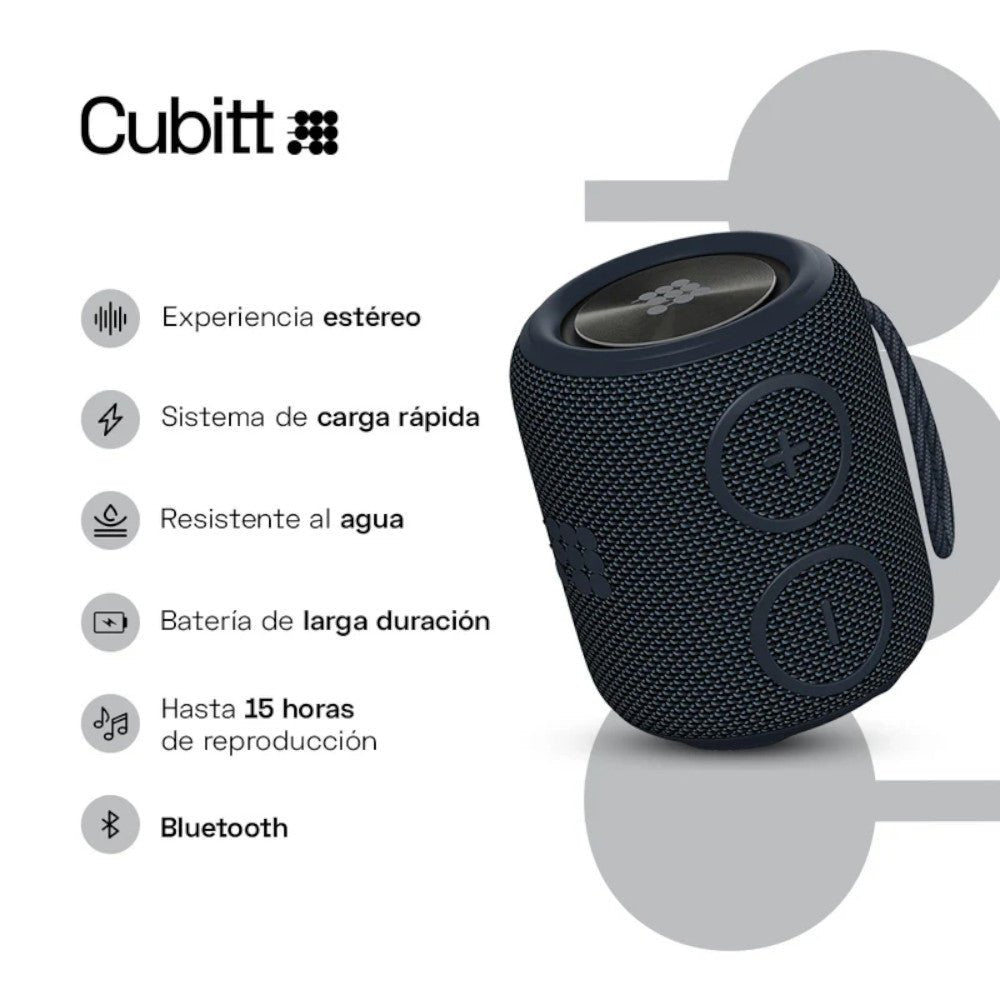 Bocina Portátil Cubitt Power Go / Deepest Blue / IPX7 - Cubitt - Titan.com.pa - 850044396511