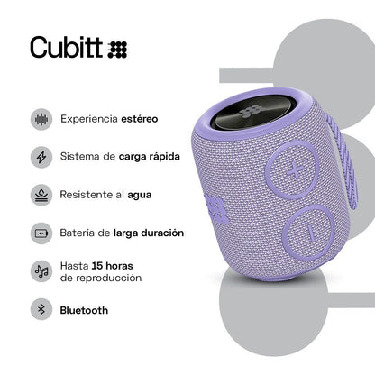 Bocina Portátil Cubitt Power Go / Dusty Lilac / IPX7 - Cubitt - Titan.com.pa - 850044396535