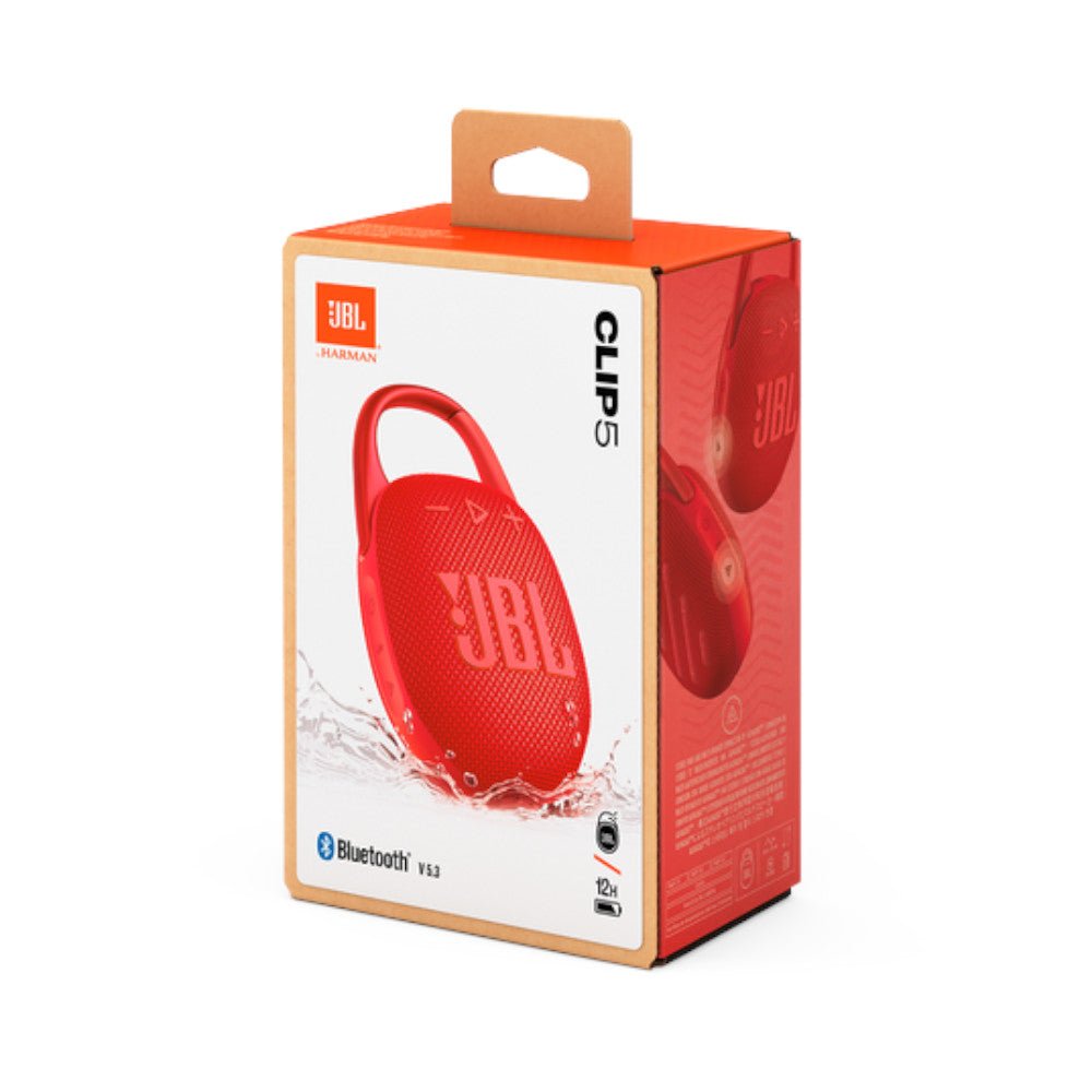 Bocina Portátil JBL Clip 5 | Roja - JBL - Titan.com.pa - 050036400091