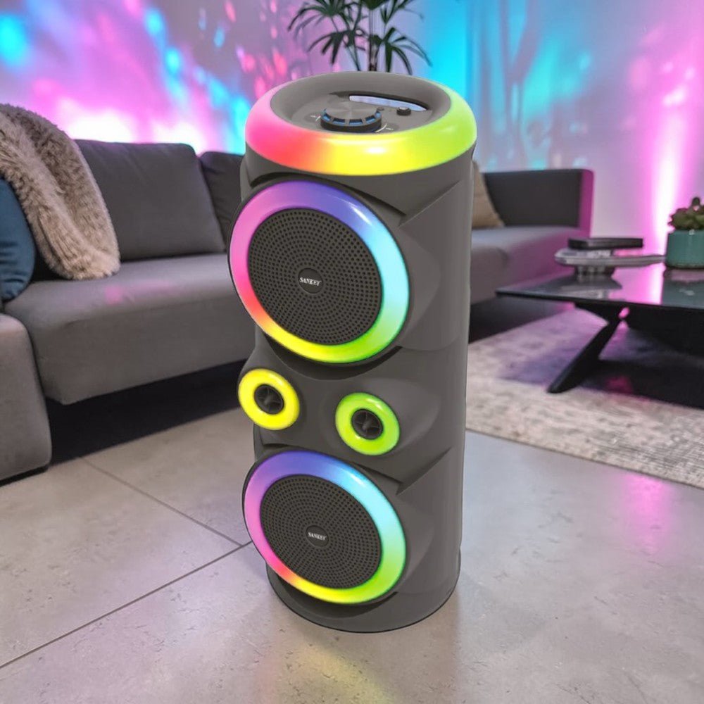 Bocina Portátil Sankey de 8"x2 / 24 W / Bluetooth / TWS - Sankey - Titan.com.pa - 7453118906673