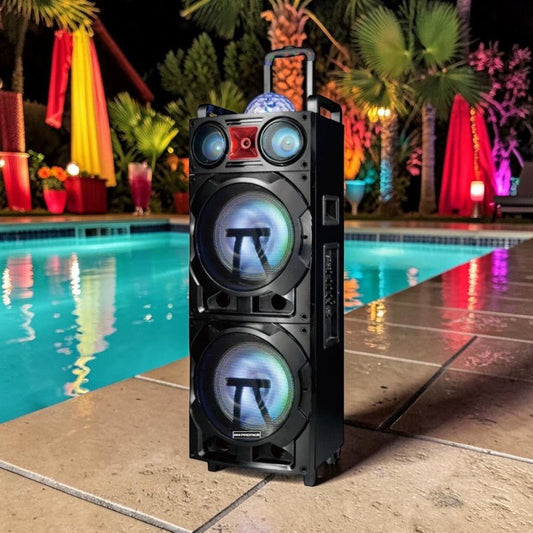 Bocina Premier 2x10” / Bluetooth / FM / USB / Micrófono / 50000W - Premier - Titan.com.pa - 7453094302018