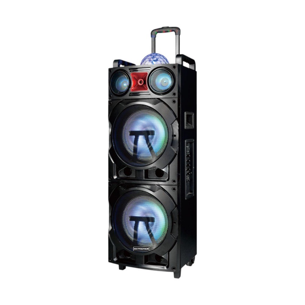 Bocina Premier 2x10” / Bluetooth / FM / USB / Micrófono / 50000W - Premier - Titan.com.pa - 7453094302018