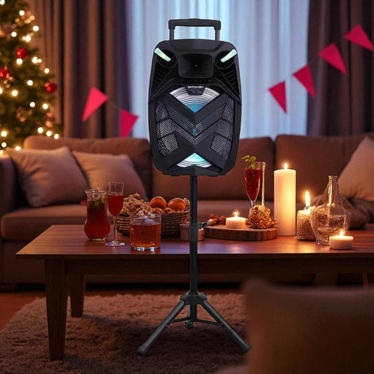Bocina Premier Recargable 15" / Bluetooth / Tripode - Premier - Titan.com.pa - 7453064732777