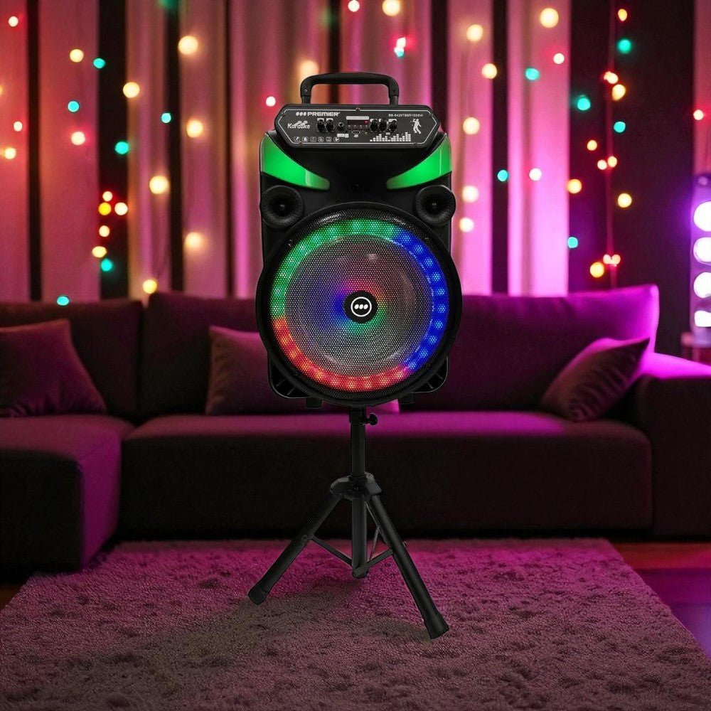 Bocina Premier Recargable 15” / Bluetooth / Trípode - Premier - Titan.com.pa - 7453064739950