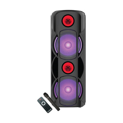 Bocina Recargable Premier 8" x2 Bluetooth / FM / USB / 28,000W PMPO – Negro - Premier - Titan.com.pa - 7453064740857