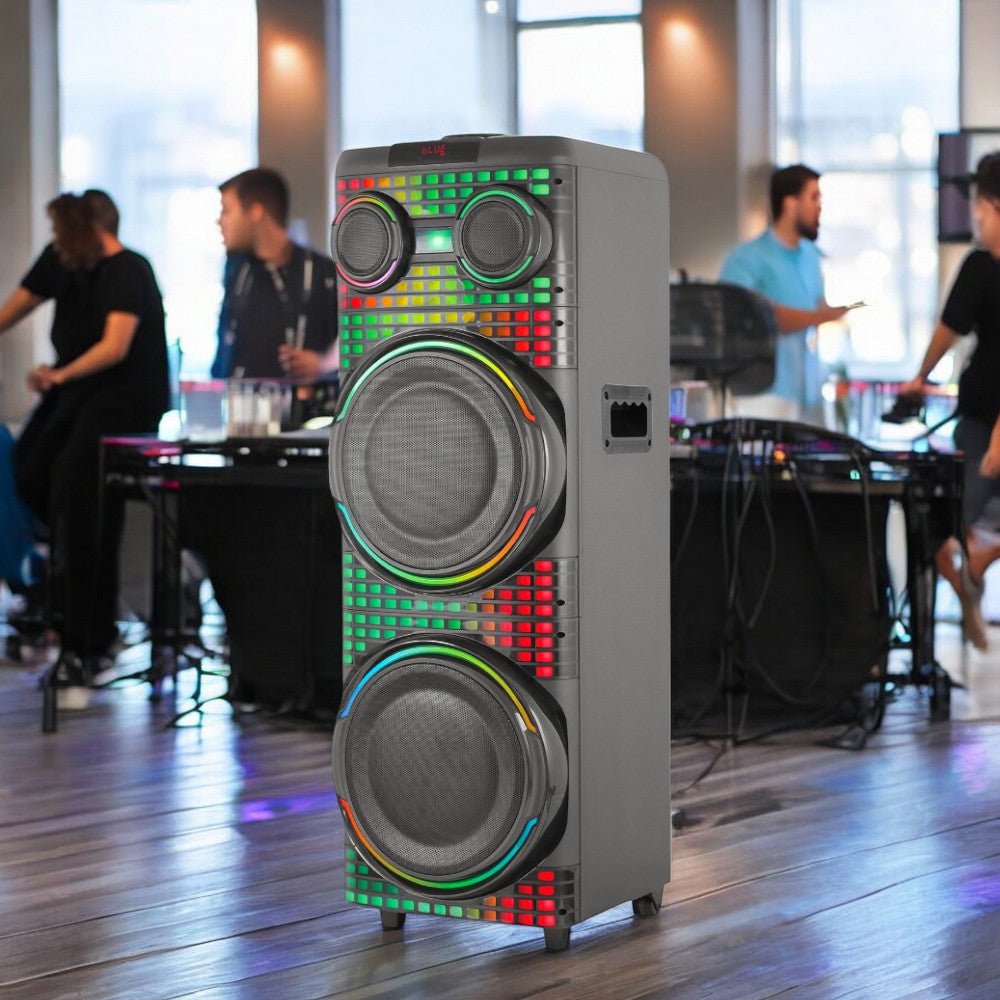 Bocina Sankey 12"X2 / Bluetooth / Karaoke - Sankey - Titan.com.pa - 7453118902637