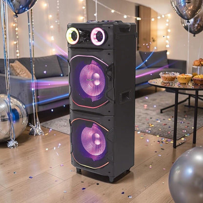 Bocina Sankey 12"x2 / TWS / Bluetooth / LED / 160W - Sankey - Titan.com.pa - 7453118905737