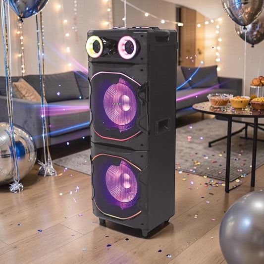 Bocina Sankey 12"x2 / TWS / Bluetooth / LED / 160W