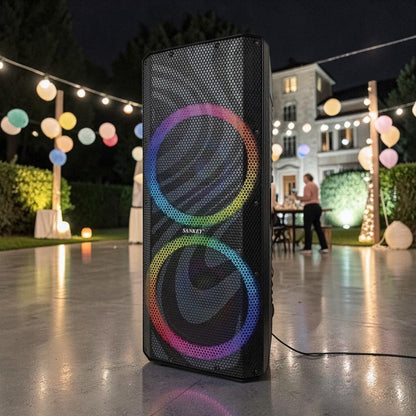 Bocina Sankey 15"x2 / TWS / Bluetooth / LED / 200W - Sankey - Titan.com.pa - 7453118905799