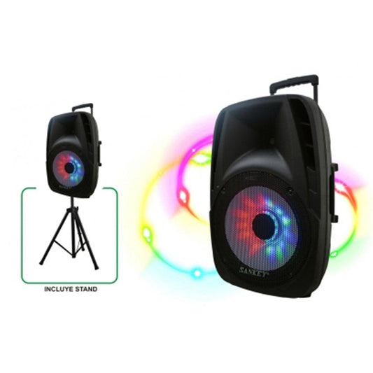 Bocina Sankey Con Amplificador Con Tripode de 15"