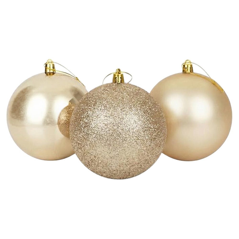 Bola 8 CM / 6 Piezas / Dorado - Maranelo Christmas