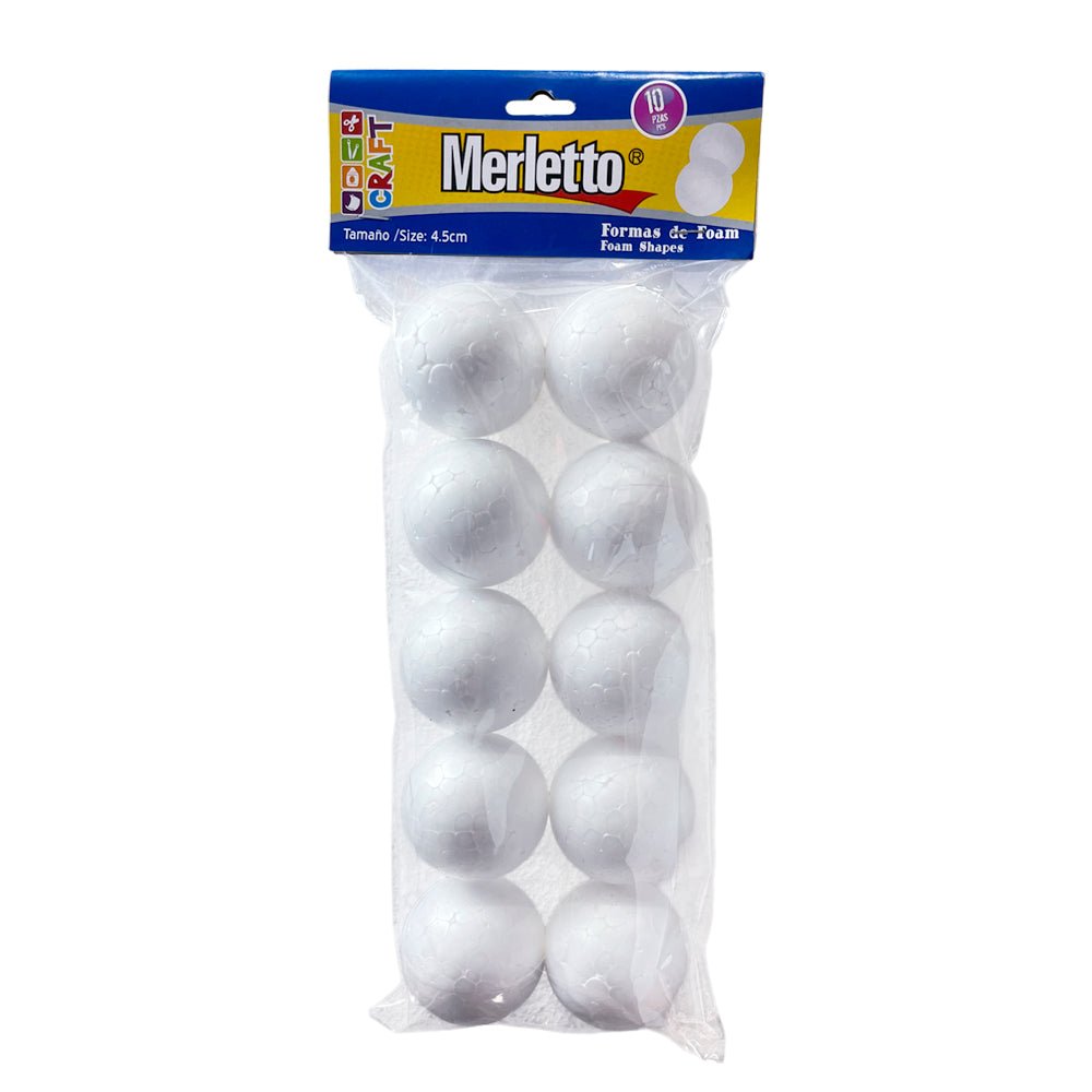Bola De Foam Merletto 4.5 CM 10 Piezas - Merletto - Titan.com.pa - 7450009184721