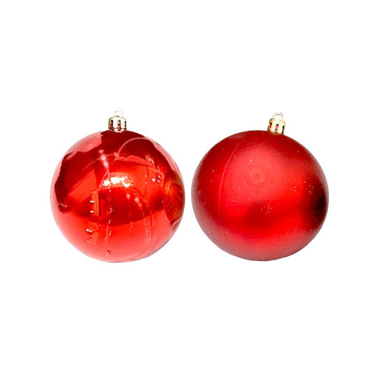 Bola Navideña 10 pza / Brillantes y Mate / Rojo / 7 cm / Maranelo Christmas - Maranelo Christmas - Titan.com.pa - 7453132421121