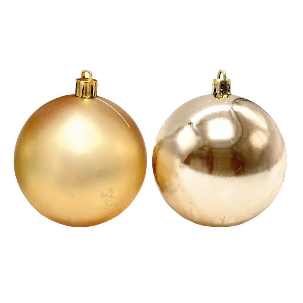 Bola Navideña 6 pza / Brillantes Mate / Doradas / 8 cm / Maranelo Christmas - Maranelo Christmas - Titan.com.pa - 7453125132119