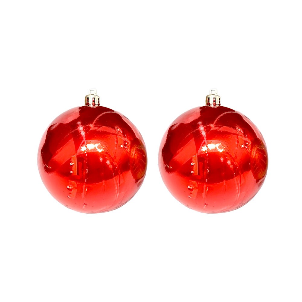 Bola Navideña 6 pza / Brillantes / Rojas / 8 cm / Maranelo Christmas - Maranelo Christmas - Titan.com.pa - 7453125134984