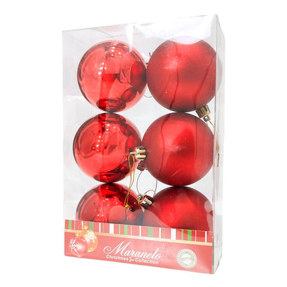 Bola Navideña 6 Pzas Lisa / 7 cm / Maranelo Christmas - Maranelo Christmas - Titan.com.pa - 7453132410880