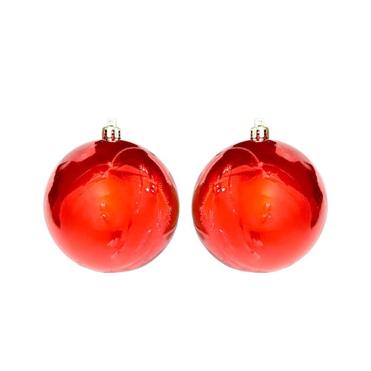 Bolas de Navidad 6 pza / Brillantes / 8 cm / Rojas / Maranelo Christmas - Maranelo Christmas - Titan.com.pa - 7453104633699