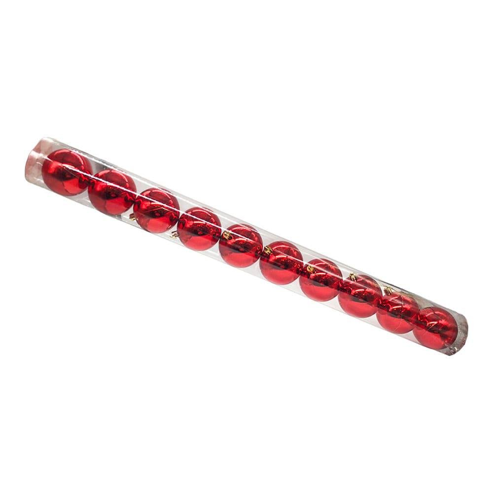 Bolas de Navidad Miro Christmas de 7 cm Brillantes 10 Piezas