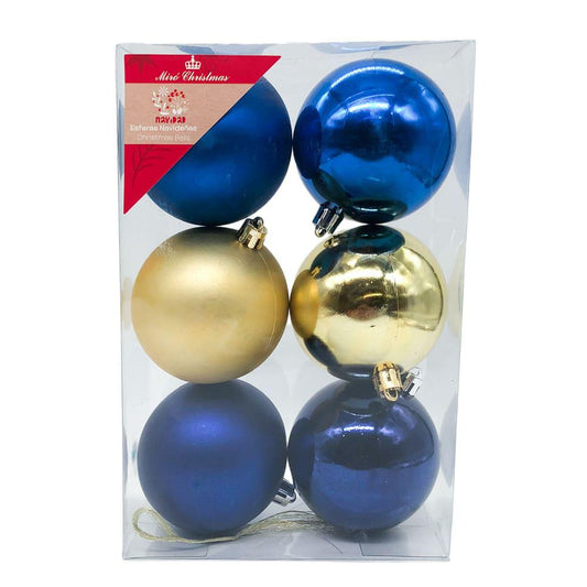 Bolas de Navidad Miro Christmas de 7 cm Lisas 6 Piezas