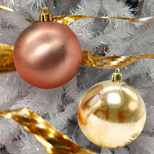 Bolas Lisas Navideñas Maranelo Christmas 6 Piezas / 6Cm / Dorado Champagne - Maranelo Christmas - Titan.com.pa - 7453104623386