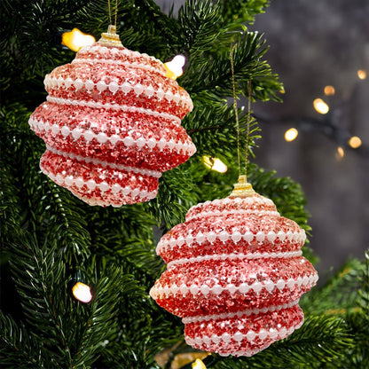 Bolas Navideñas Decoradas Maranelo Christmas de 8Cm / 3 Piezas / Rose Gold - Maranelo Christmas - Titan.com.pa - 7453118243273