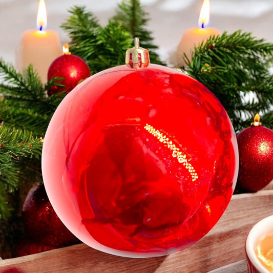 Bolas Navideñas Maranelo Christmas 4 Piezas / 10Cm / Rojo Perlado - Maranelo Christmas - Titan.com.pa - 7453118231812