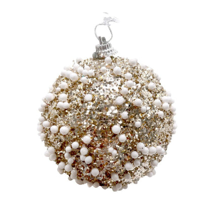 Bolas Navideñas Maranelo Christmas de 8Cm / Decoradas / 3 Piezas / Dorado - Maranelo Christmas - Titan.com.pa - 7453118244683