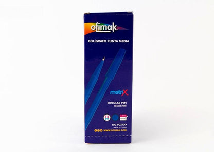 Bolígrafo Metrix Ofimak Azul 12 Piezas - Ofimak - Titan.com.pa - 9780201351200