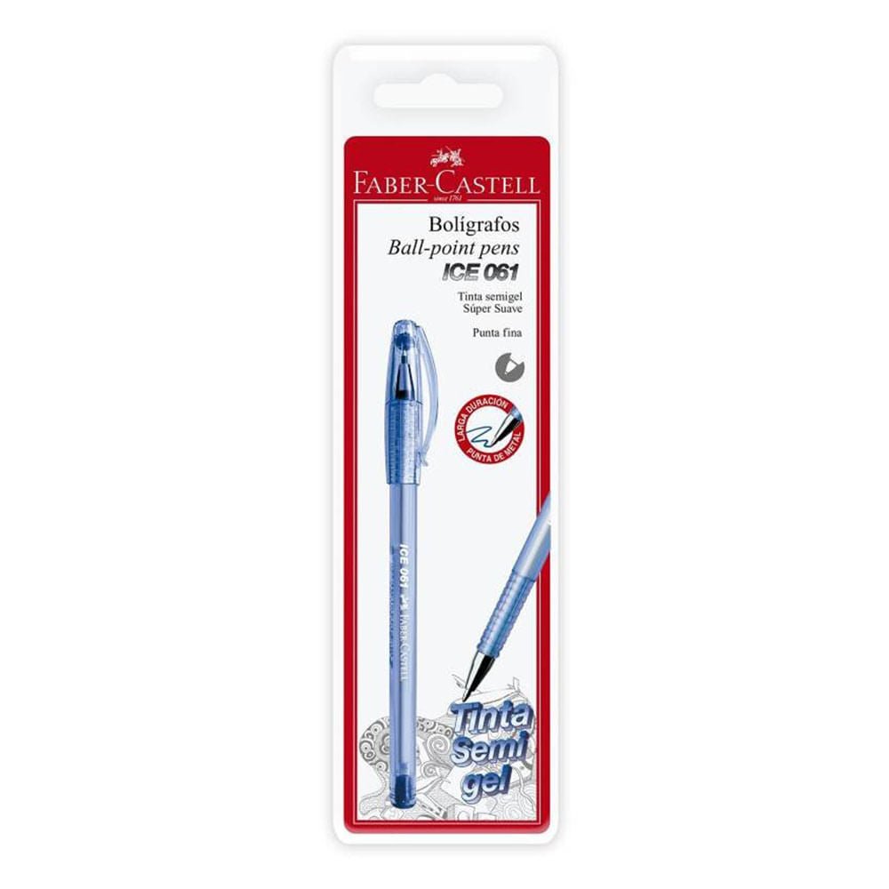 Boligrafo Roller Gel 064-F Faber Castell Azul