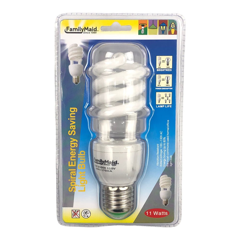 Bombillo Family Maid Espiral Luz Blanca de 11W