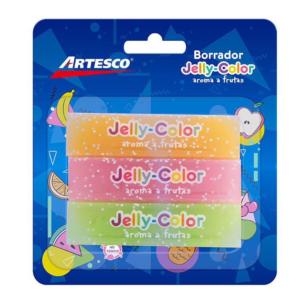 Borrador Artesco Jelly 3 Piezas